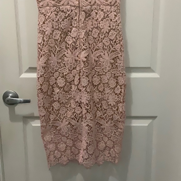 Bisou Bisou Michele Bohbot  Peach Eyelet Dress - Picture 6 of 12